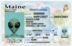 Maine Fake ID