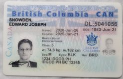 British Columbia Canada Fake ID