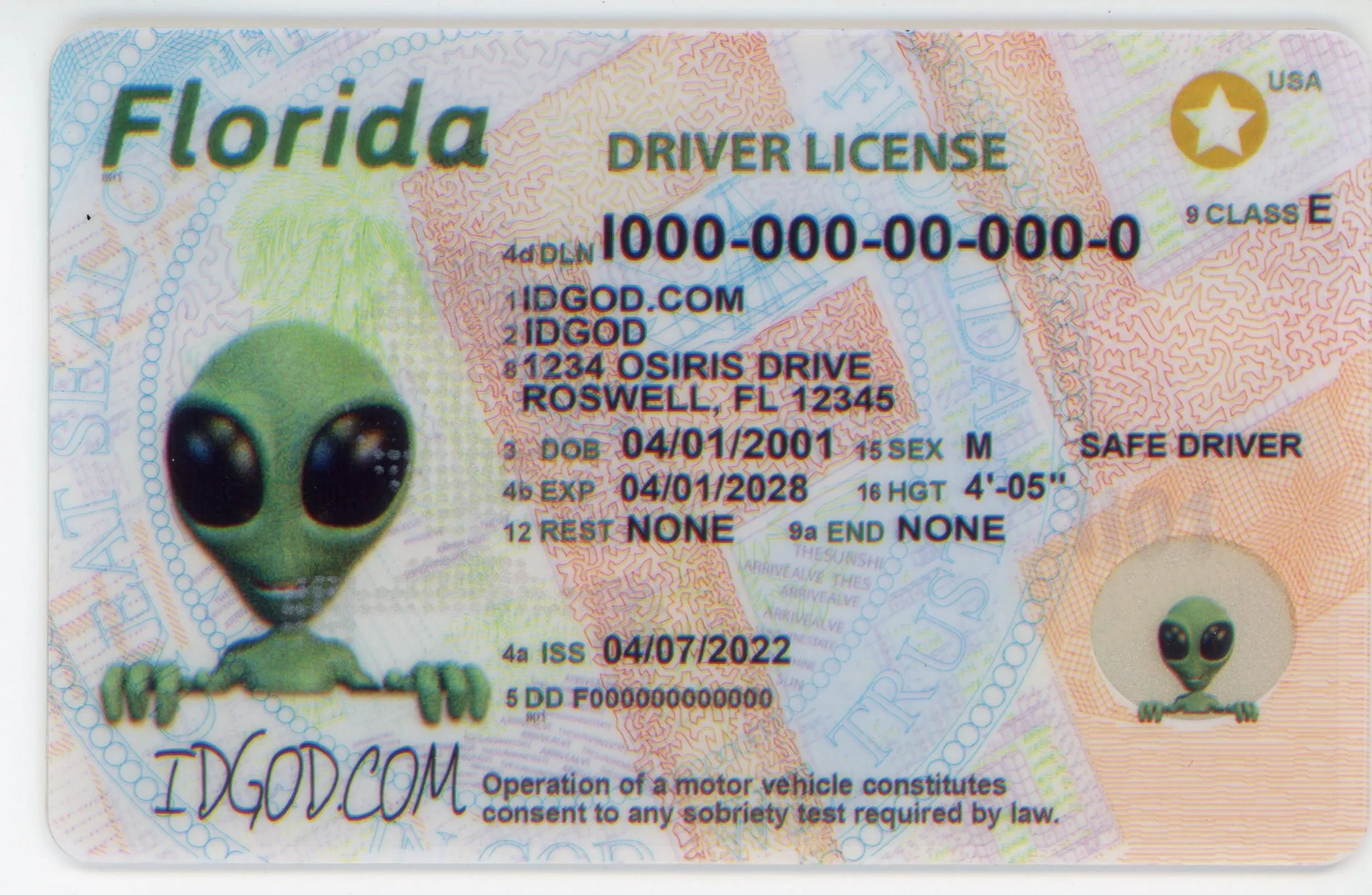 IDGod Fake ID - Florida Fake ID