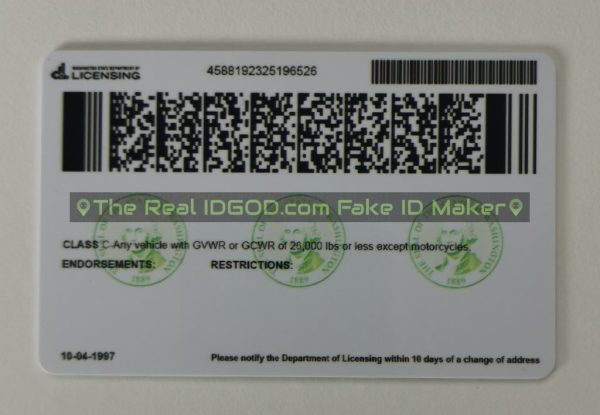Washington Fake ID - Image 2